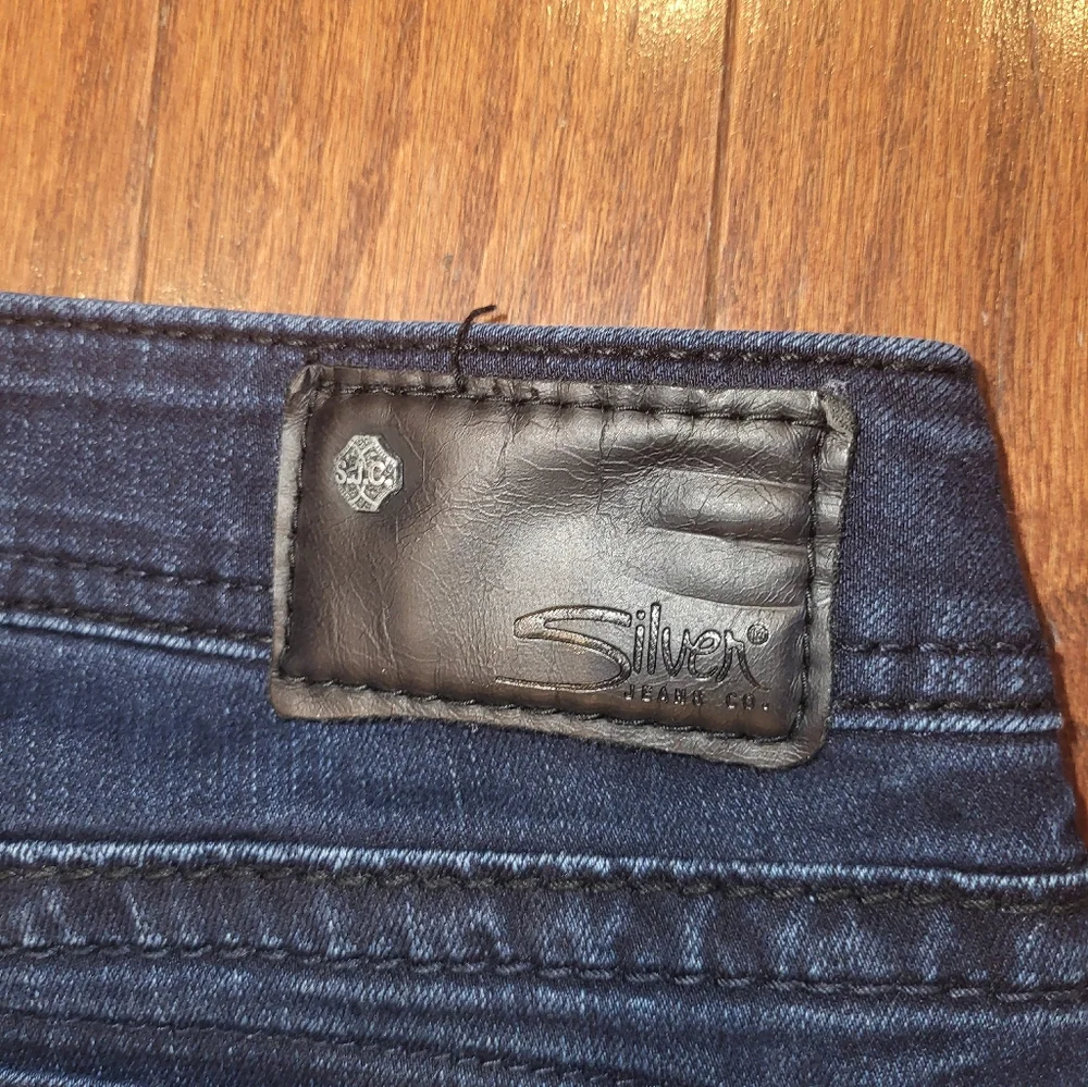 Silver Suki High Super Skinny Dark Wash Hi-Rise Denim Jeans Women's 29/31